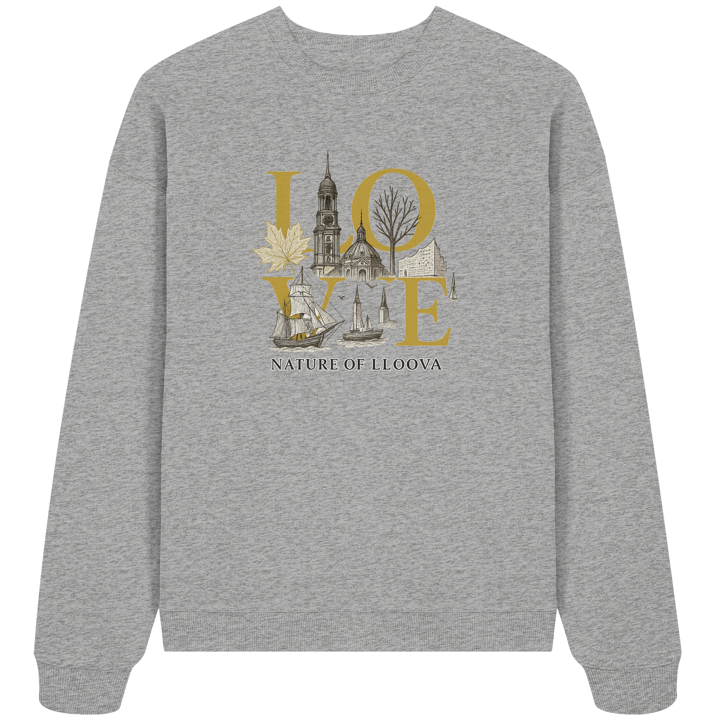 Nachhaltiger Damenpullover mit urbanem Design