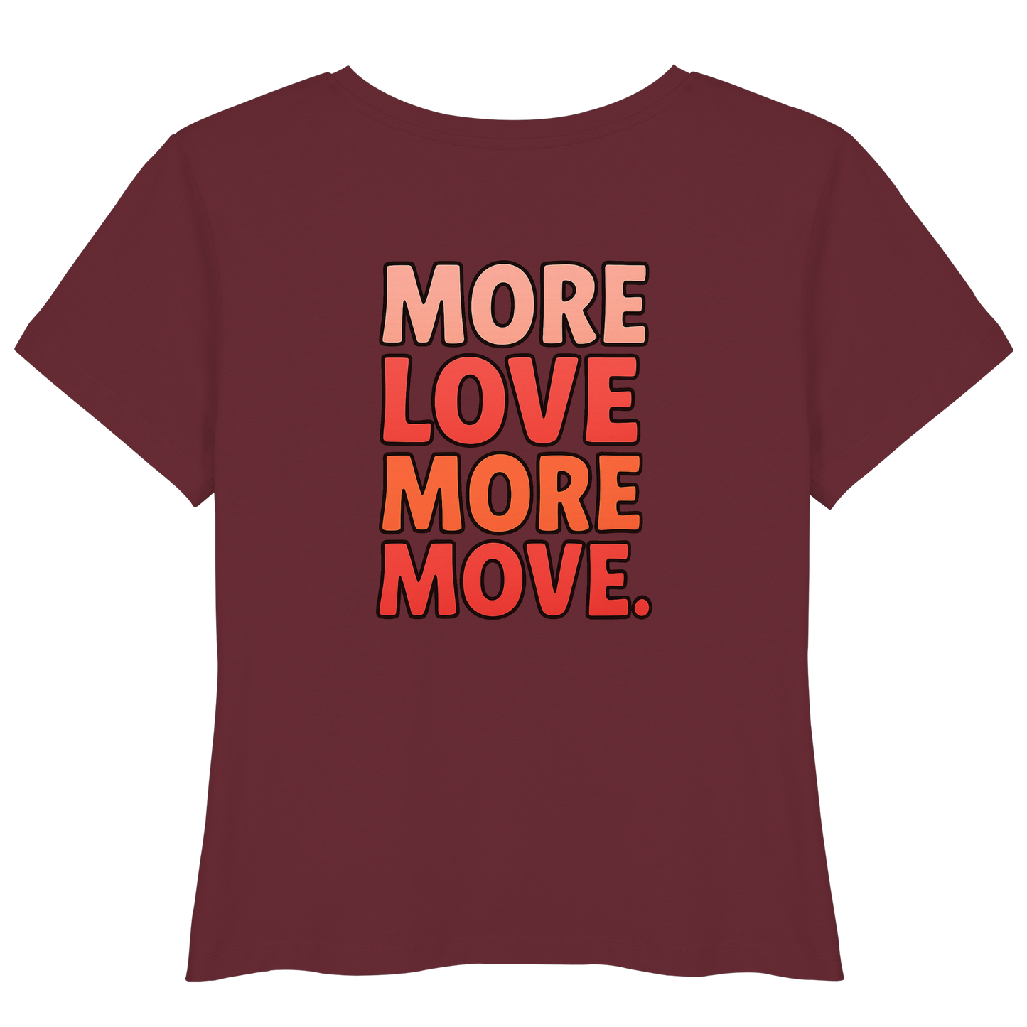 T-Shirt mit "More Move" Print vorne