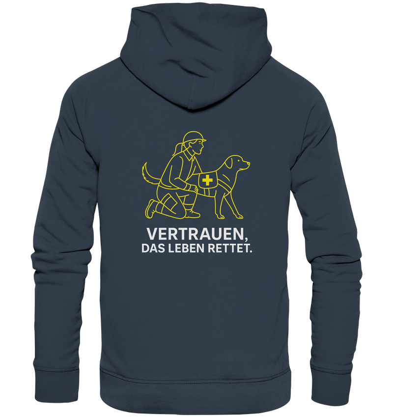 Bio Hoodie mit Spendenanteil für Rettungshundestaffel


