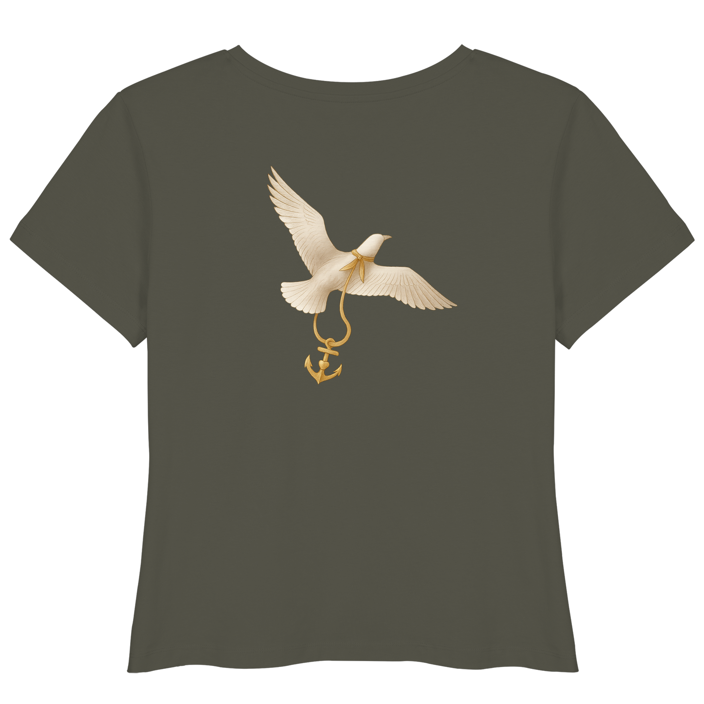 Damen T-Shirt Rückenwind – MOIN MOIN vorne, Freiheit hinten

