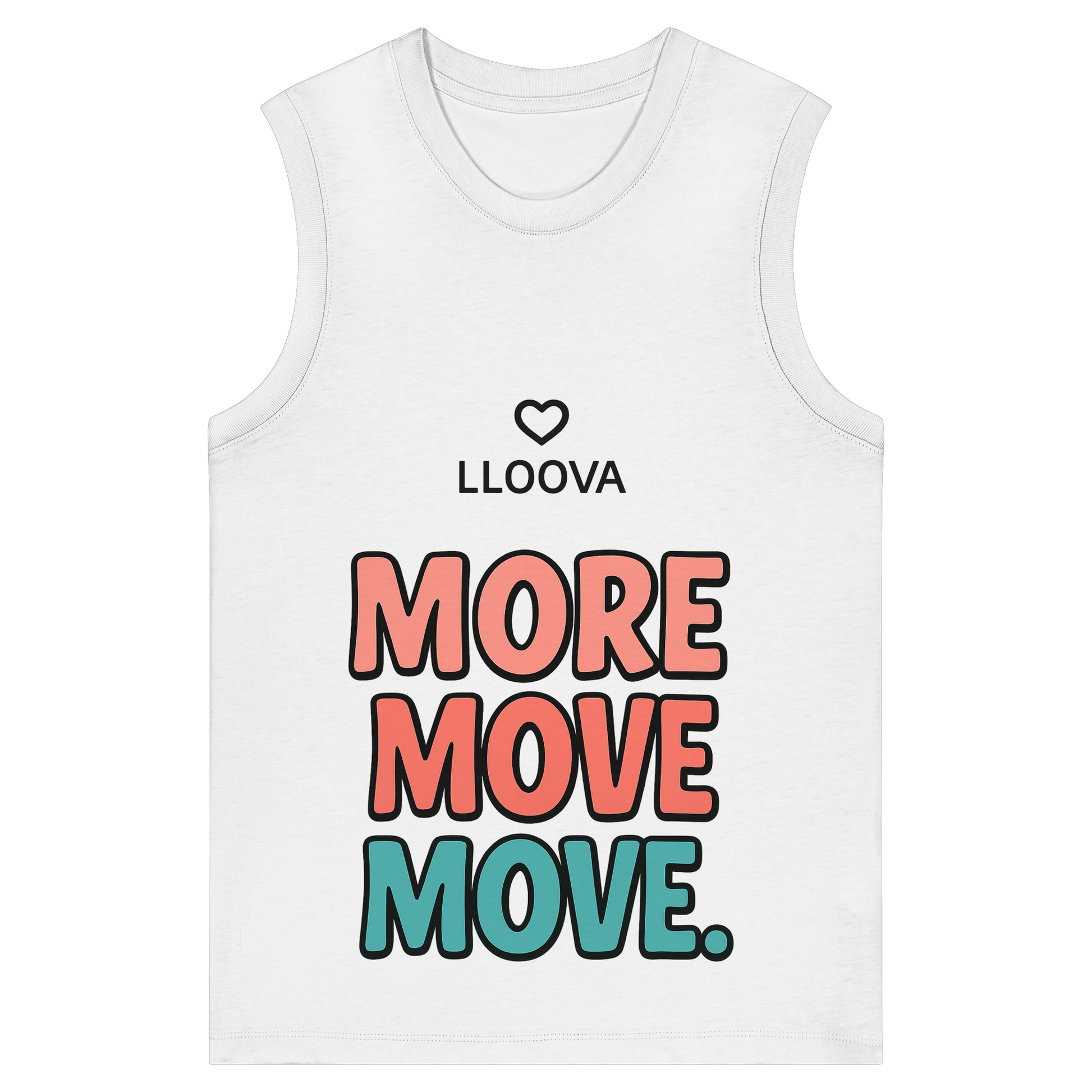 Damen Tanktop aus Bio-Baumwolle mit More Move Print

