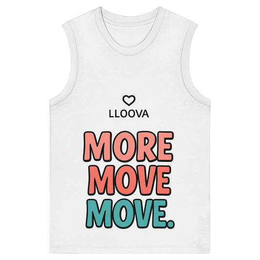 Damen Tanktop aus Bio-Baumwolle mit More Move Print

