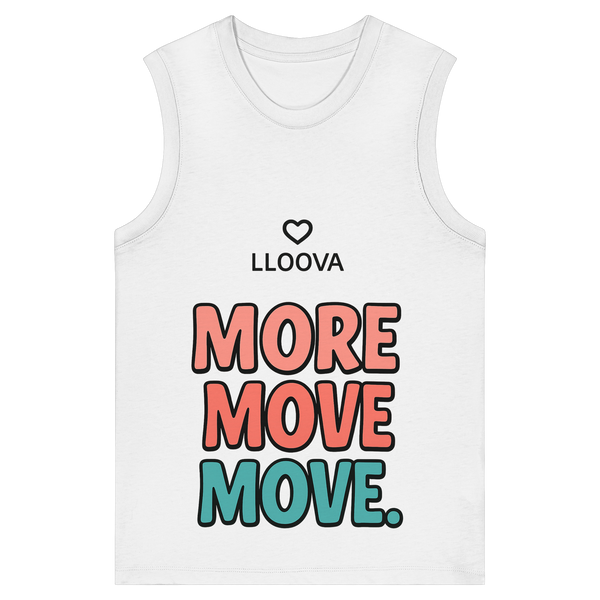 Damen Tanktop aus Bio-Baumwolle mit More Move Print

