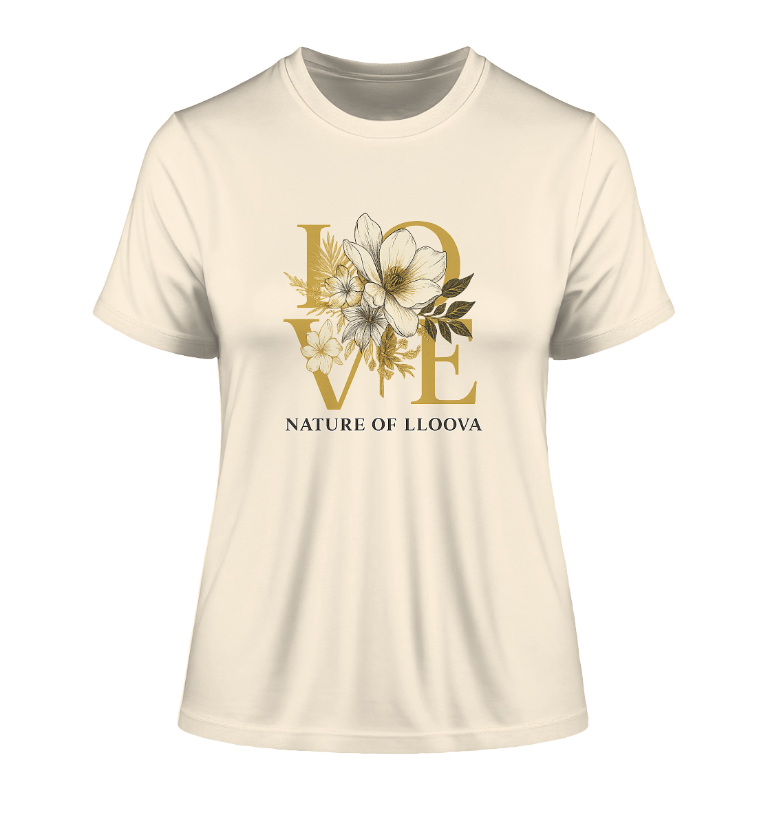 Fitted Organic Shirt mit floralen Details

