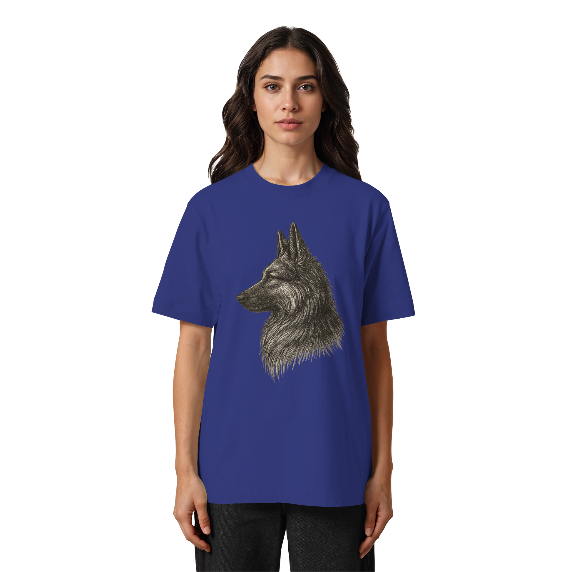 German Shepherd Edition – Treuer Blick Design auf nachhaltigem Shirt