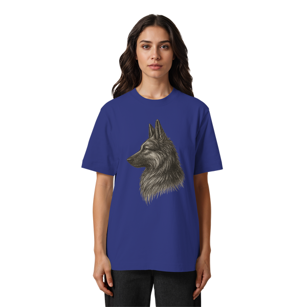 German Shepherd Edition – Treuer Blick Design auf nachhaltigem Shirt