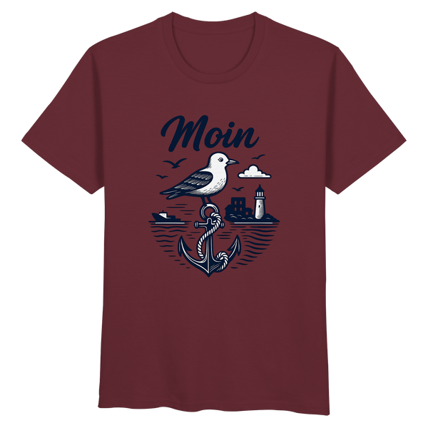 Heimathafen Unisex Shirt von LLOOVA mit Ankerdesign

