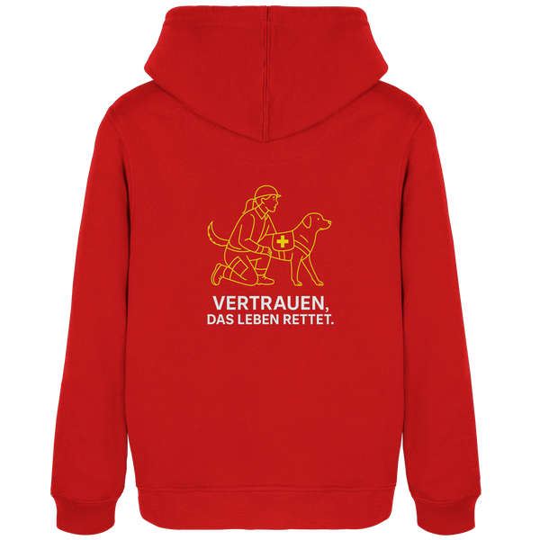 LLOOVA Echo Hoodie mit Statement für Rettungshundestaffel


