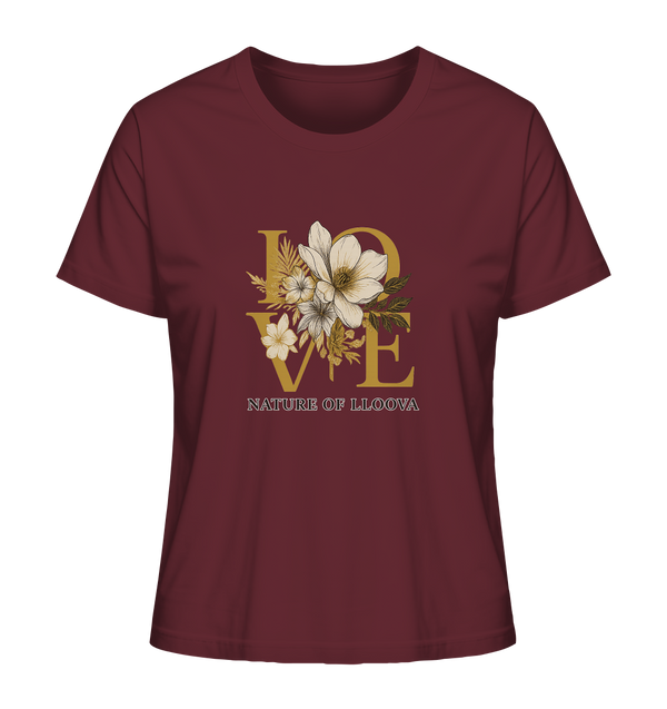 LLOOVA Elbwiese Damen Shirt mit floralen Details

