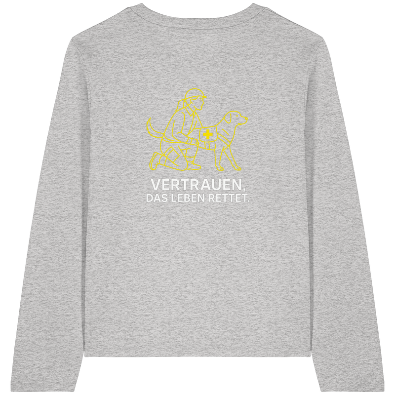 LLOOVA Fair Fashion Basics aus Hamburg

Longsleeve mit klarer Botschaft

Unterstütze Rettungshunde mit deinem Style

