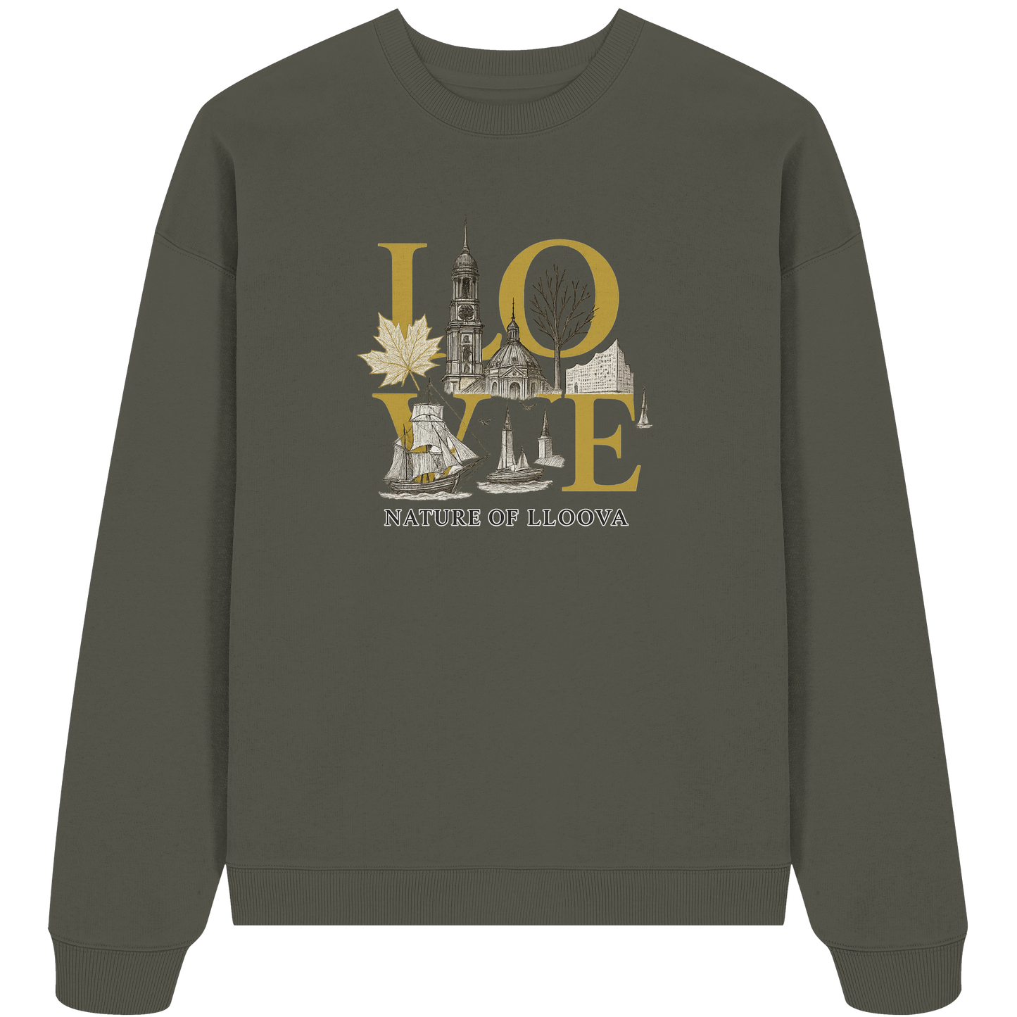 LLOOVA Nature of LLOOVA Statement-Sweater

Warmes Bio-Sweatshirt mit Tiefgang

Stadtliebe in nachhaltiger Mode umgesetzt

