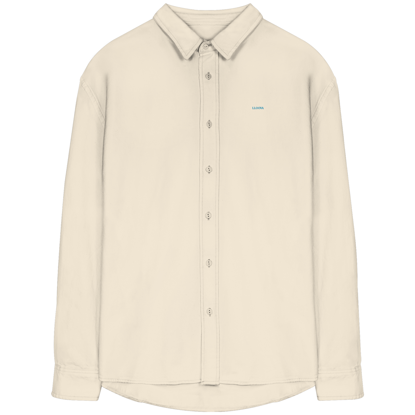 LLOOVA Pure Organic Relaxed Button-Up Shirt in minimalistischer Ausführung