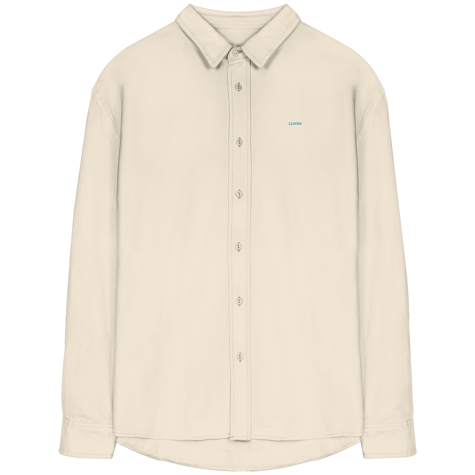 LLOOVA Pure Organic Relaxed Button-Up Shirt in minimalistischer Ausführung