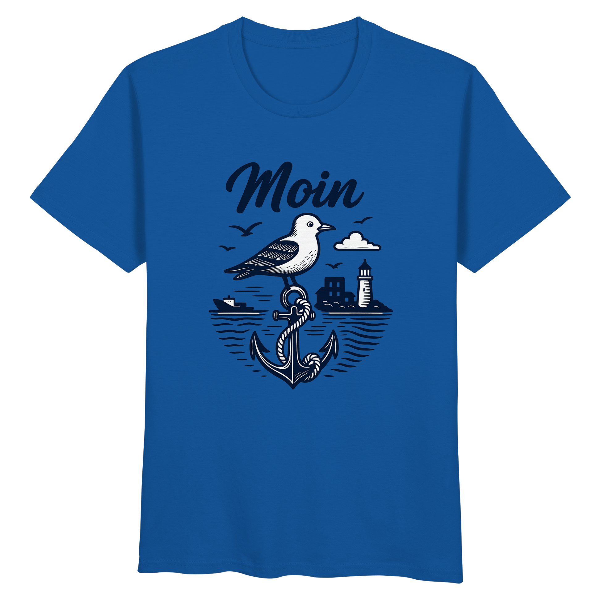 Maritimes Bio T-Shirt aus Hamburg – Vorderansicht

