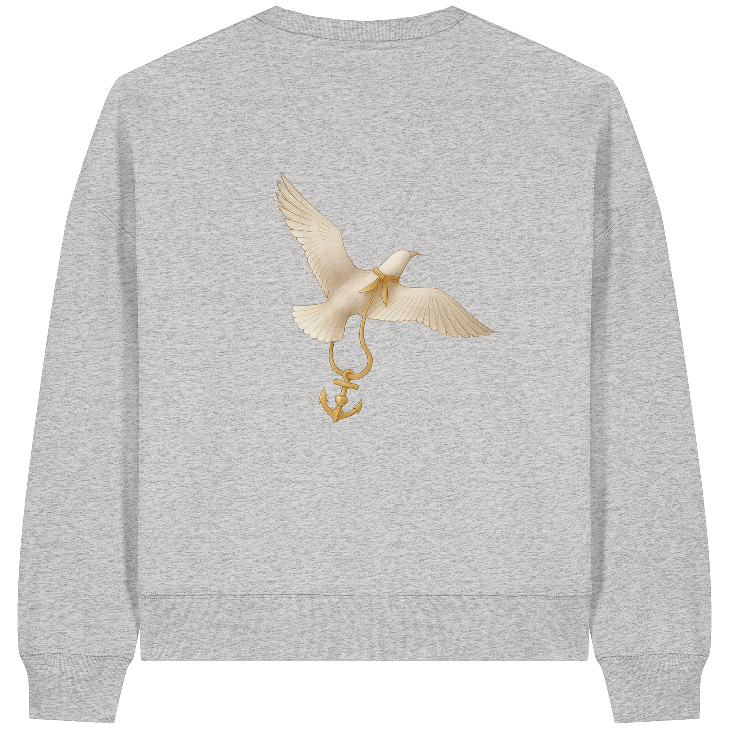 Maritimes Frauen Sweatshirt mit nordischem Design & Möwenmotiv

