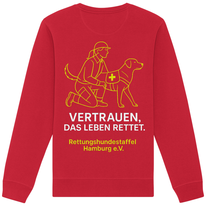 Minimalistisches LLOOVA Rettungshund Sweatshirt

Rettungshund Sweatshirt mit Rippstrickdetails

Unisex Sweatshirt aus Bio & Recycelt von LLOOVA

Rettungshund Sweatshirt – fair & nachhaltig

