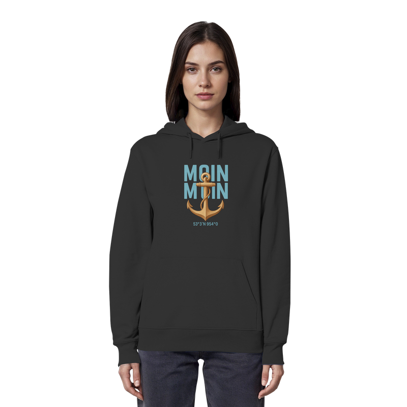 Rückenwind Damen Hoodie mit minimalistischer Ästhetik

