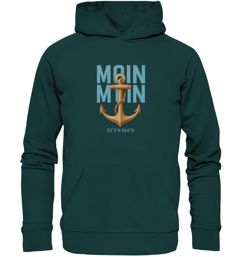 Rückenwind Hoodie aus 350 g/m² Bio-Baumwolle

