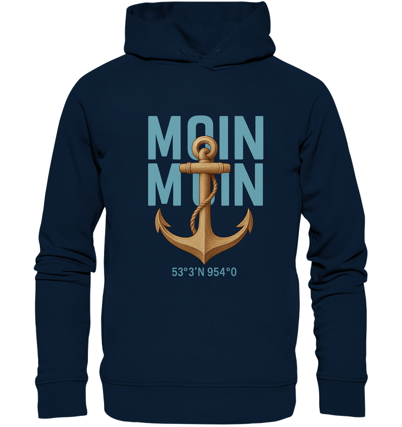 Rückenwind Hoodie aus Bio-Baumwolle und recyceltem Polyester

