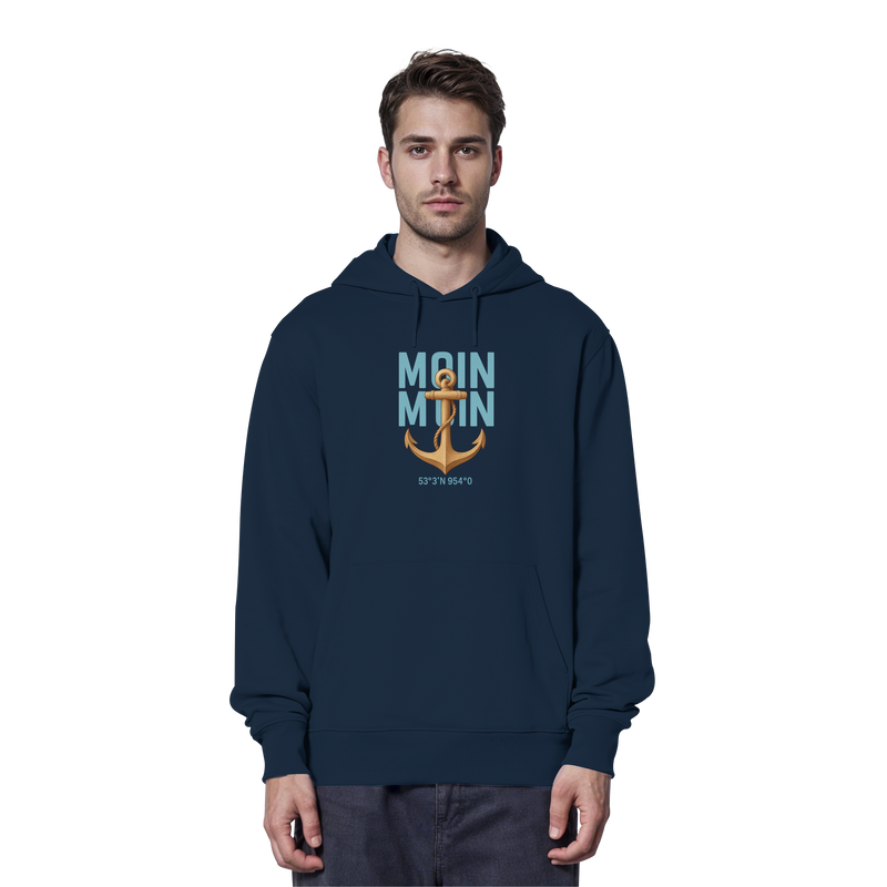 Rückenwind Organic Hoodie mit cleanem Design

