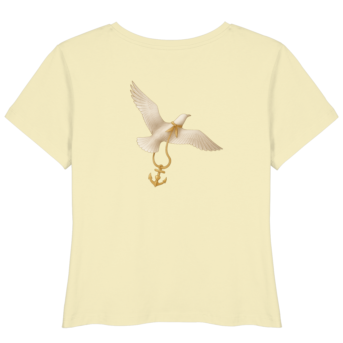 Rückenwind Women's T-Shirt with Anchor and Seagull, Organic Cotton

Sustainable women's T-shirt Rückenwind, maritime design