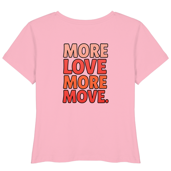 T-Shirt mit "More Love" Rückendruck

