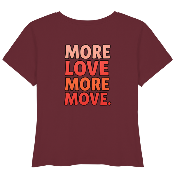 T-Shirt mit "More Move" Print vorne

