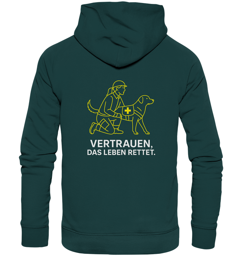 Weicher Bio-Hoodie mit doppellagiger Kapuze

