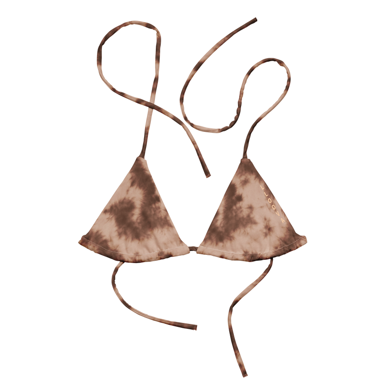 Valentins Essence – Recyceltes, gepolstertes Schnürbikini-Oberteil
