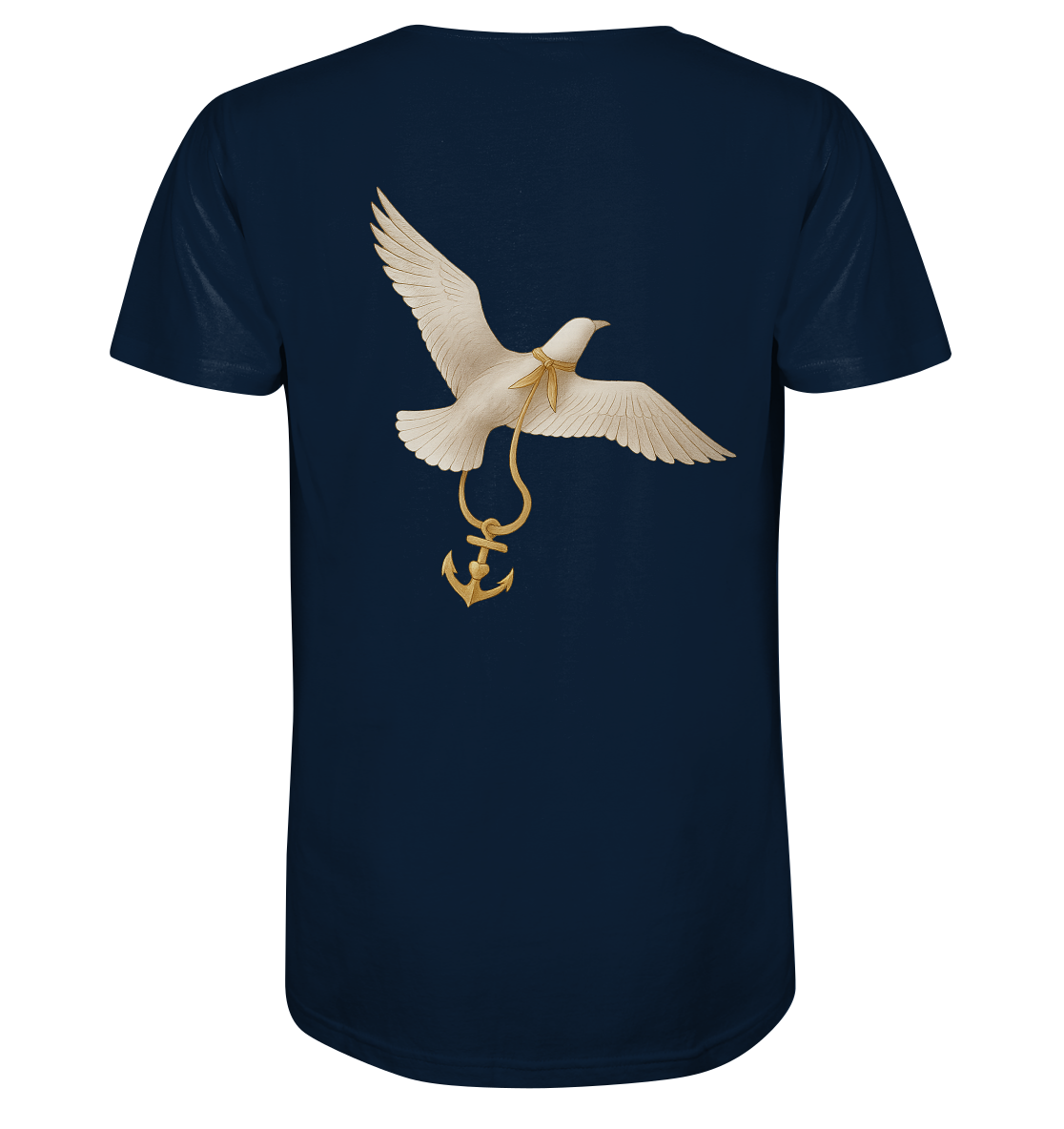 Rückenwind - Herren Bio-Shirt mit V-Ausschnitt