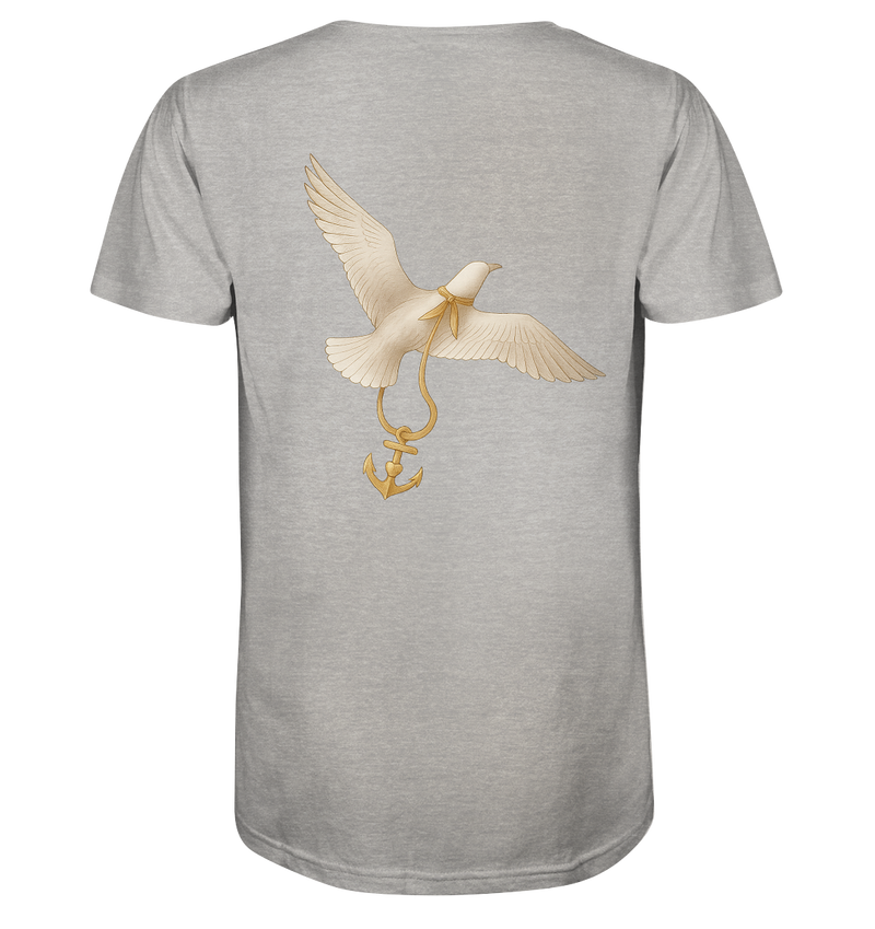Rückenwind - Herren Bio-Shirt mit V-Ausschnitt