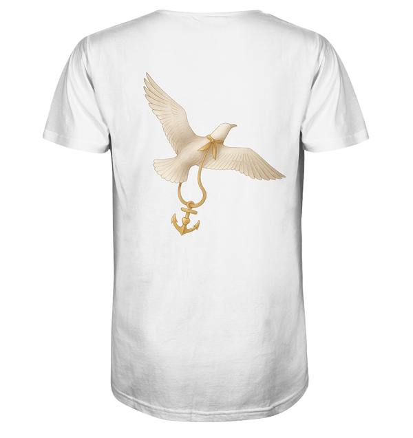 Rückenwind - Herren Bio-Shirt mit V-Ausschnitt