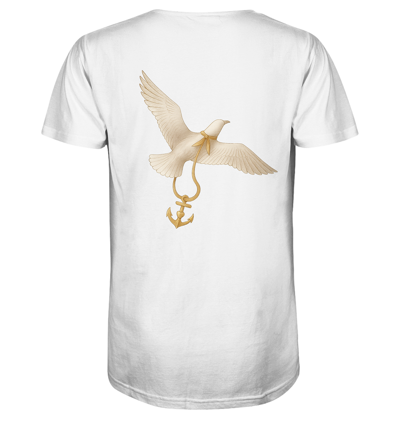 Rückenwind - Herren Bio-Shirt mit V-Ausschnitt