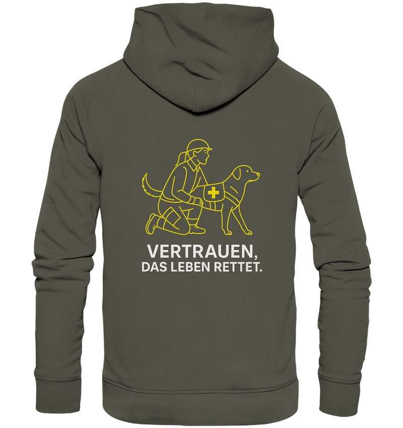 LLOOVA TRUST OPS – Echo Organic Hoodie (Vertrauen)