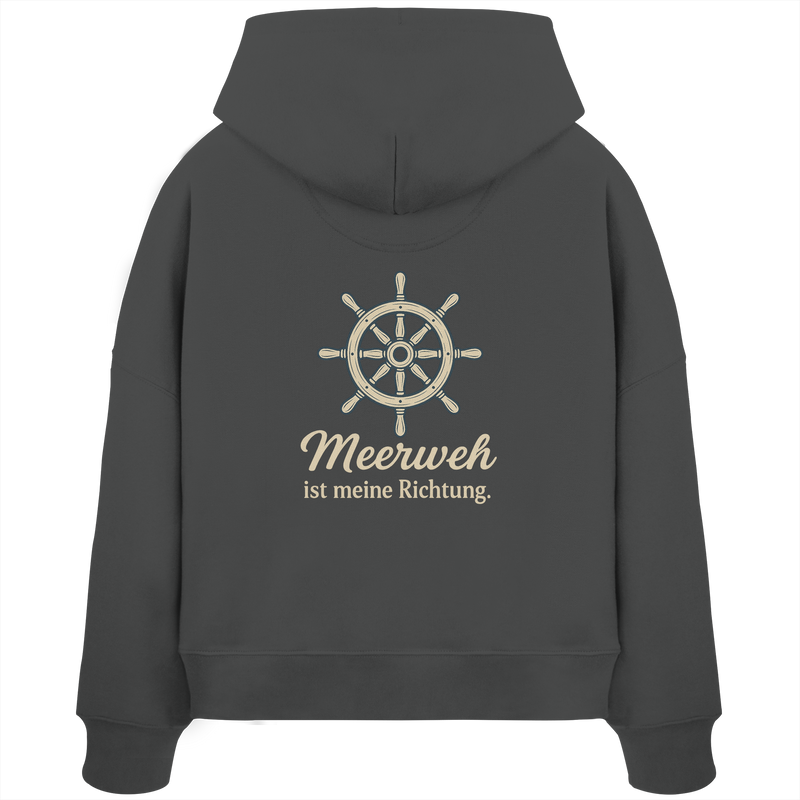 Moin Ahoi – Küstengruß Edition - Womens Organic Boxcut Hoodie