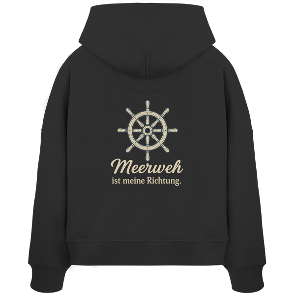 Moin Ahoi – Küstengruß Edition - Womens Organic Boxcut Hoodie