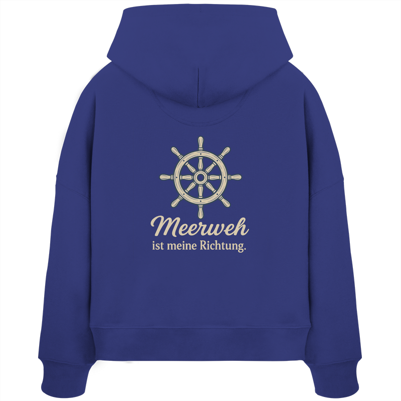 Moin Ahoi – Küstengruß Edition - Womens Organic Boxcut Hoodie