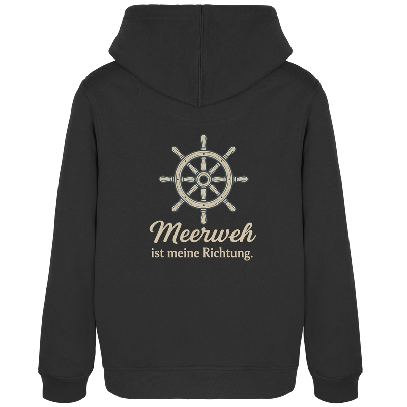 Moin Ahoi – Küstengruß Edition - Damen Bio-Hoodie B&amp;C