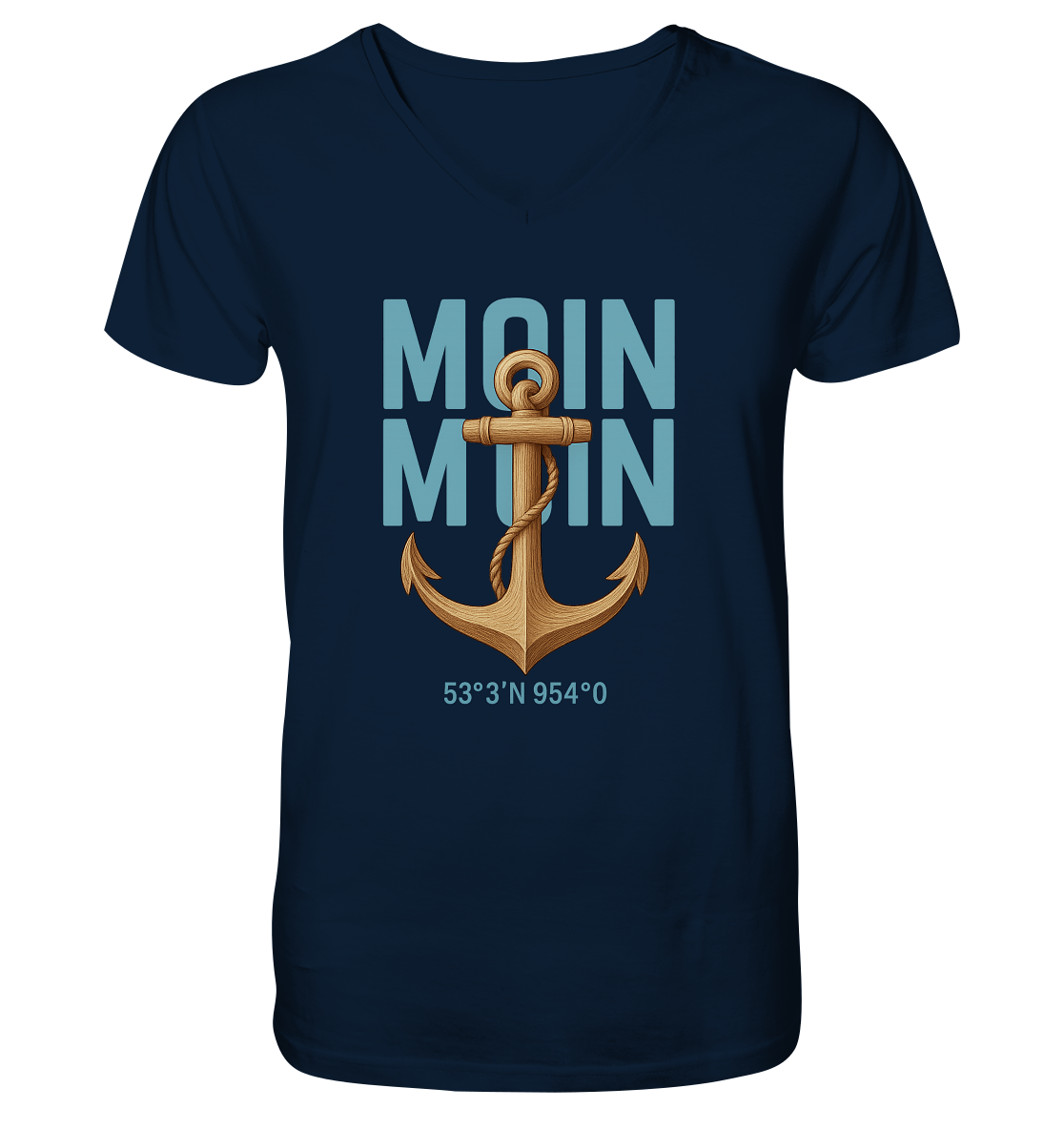 Rückenwind - Herren Bio-Shirt mit V-Ausschnitt