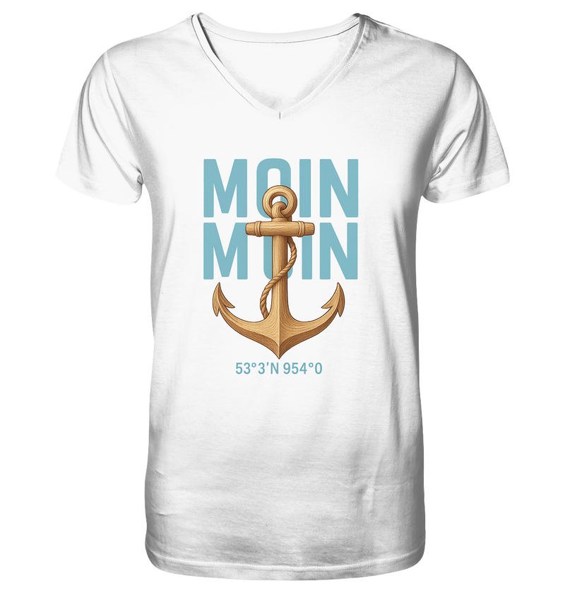 Rückenwind - Herren Bio-Shirt mit V-Ausschnitt