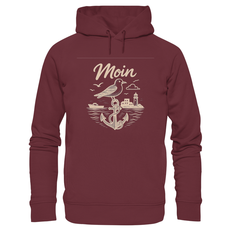 Moin Ahoi – Küstengruß Edition – Organic Fashion Hoodie