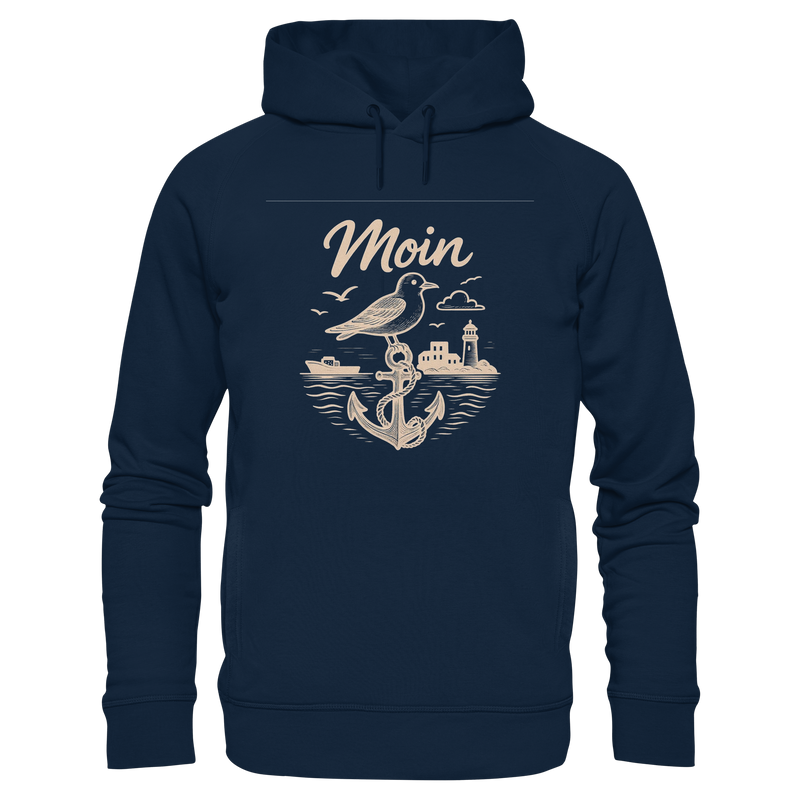 Moin Ahoi – Küstengruß Edition – Organic Fashion Hoodie