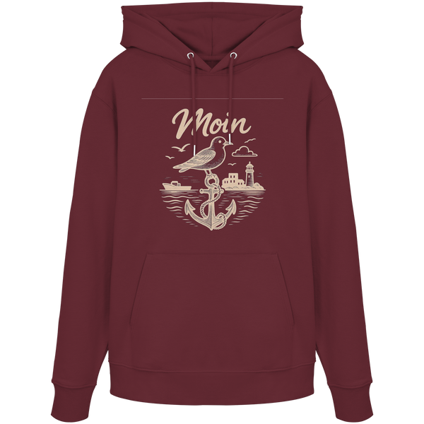 Moin Ahoi – Küstengruß Edition – Bio-Hoodie