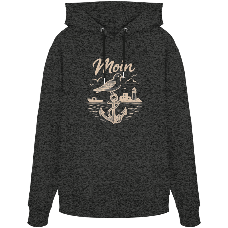 Moin Ahoi – Küstengruß Edition – Bio-Hoodie