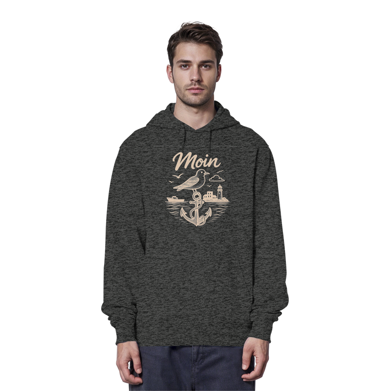 Moin Ahoi – Küstengruß Edition – Bio-Hoodie