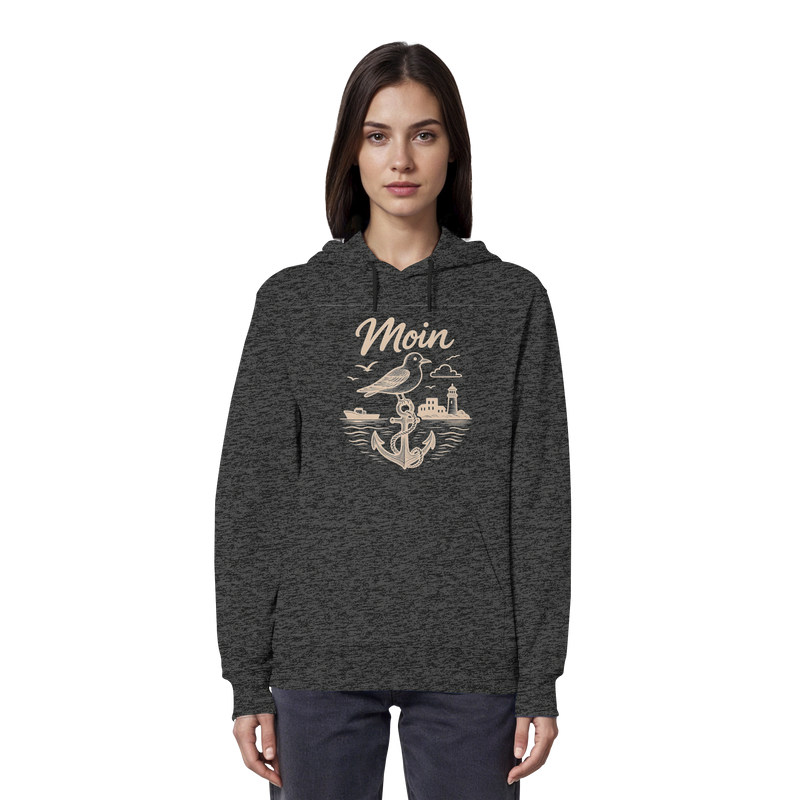 Moin Ahoi – Küstengruß Edition – Bio-Hoodie