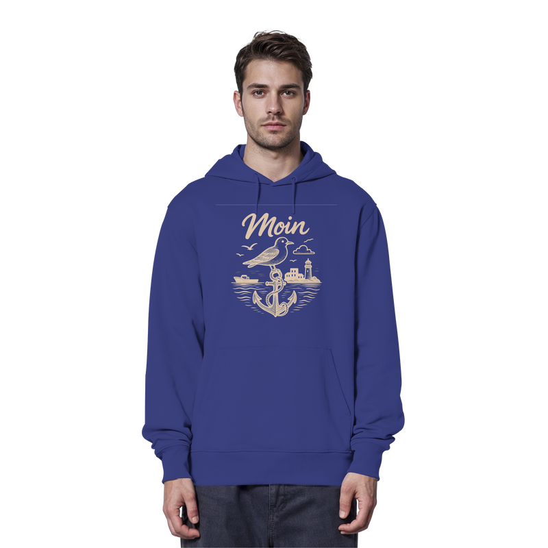 Moin Ahoi – Küstengruß Edition – Bio-Hoodie