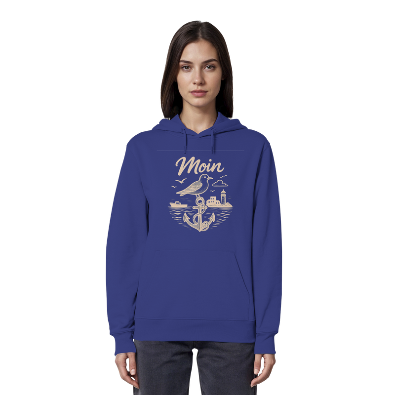 Moin Ahoi – Küstengruß Edition – Bio-Hoodie