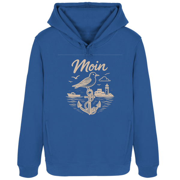 Moin Ahoi – Küstengruß Edition - Damen Bio-Hoodie B&amp;C