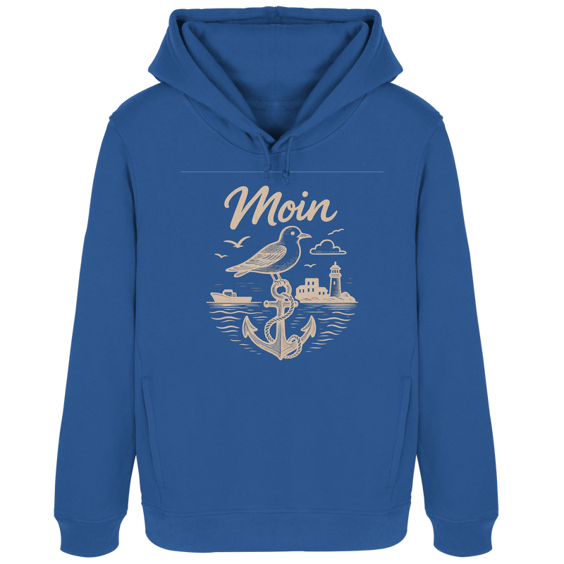 Moin Ahoi – Küstengruß Edition - Damen Bio-Hoodie B&amp;C